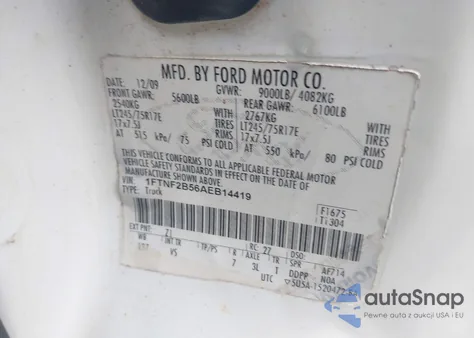 2010 Ford F-250 Xl/Xlt from USA, damaged, VIN 1FTNF2B56AEB14419